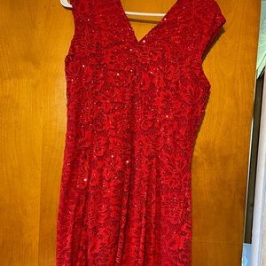 Red dress worn once in great condition
